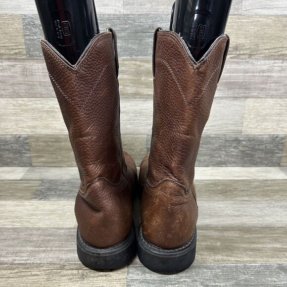 Justin Boots Men’s 12 D Brown Leather WK4920 Trapper Cowhide Work Boot main image 8